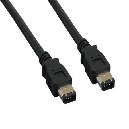 SANOXY 6ft IEEE 1394a FireWire 400 6-pin to 6-pin, Black FRW-IEEE-1384a-6-6-6ft-blk